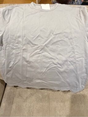 Zara Light Gray Crewneck Tee